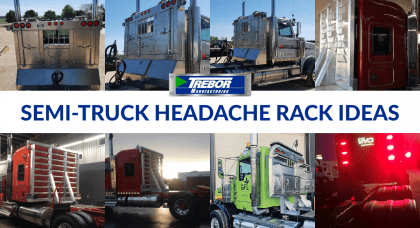 Semi truck headache rack ideas banner